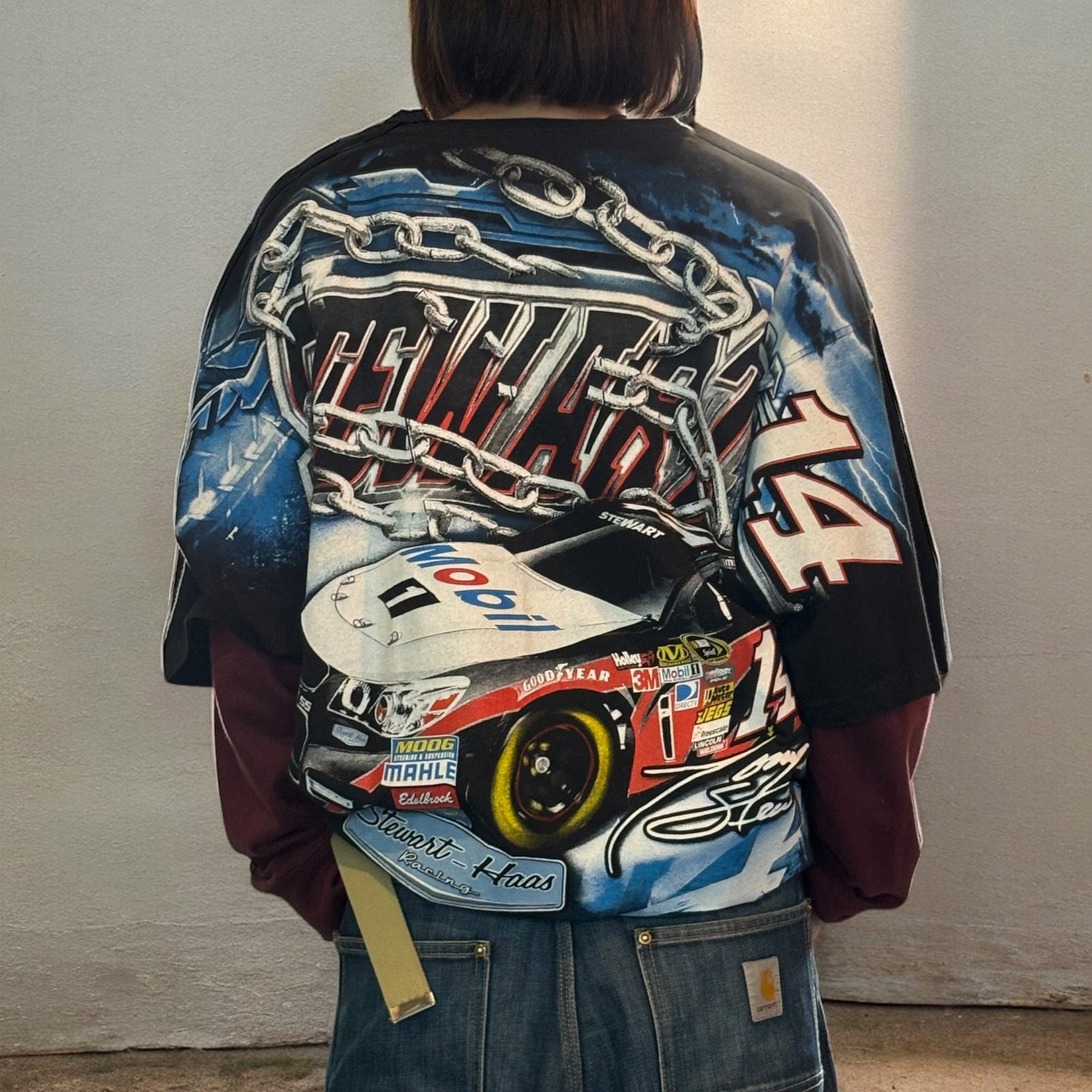 古着【CHASE AUTHENTICS】NASCAR レーシングデザインTシャツ