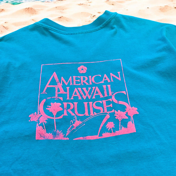 【古着Tシャツ】90s Hanes AMERICAN HAWAII CRUISES Tシャツ