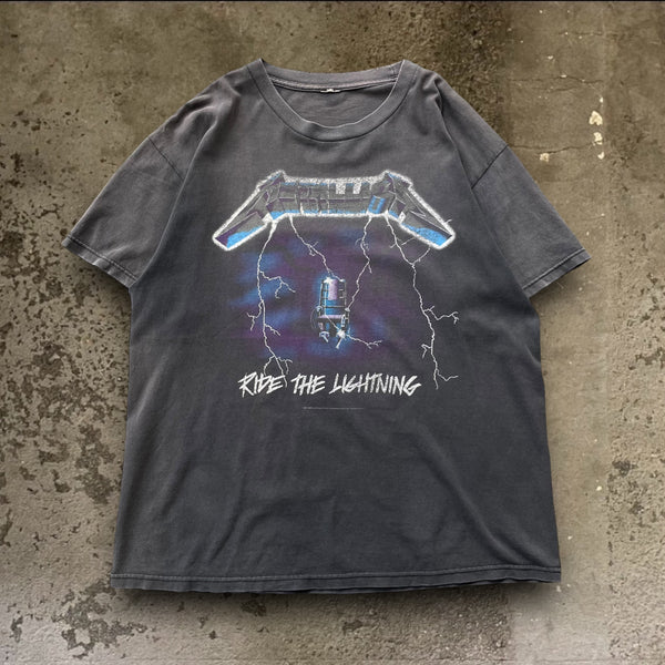 【古着Tシャツ】音楽 METALLICA "RIDE THE LIGHTNING"フェード