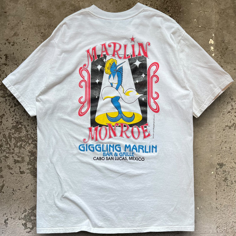 古着【THE GIGGLING MARLIN】マリリンモンロー　パロディTシャツ