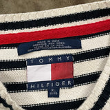 古着90's【TOMMY HILFIGER】boarder Design Knit