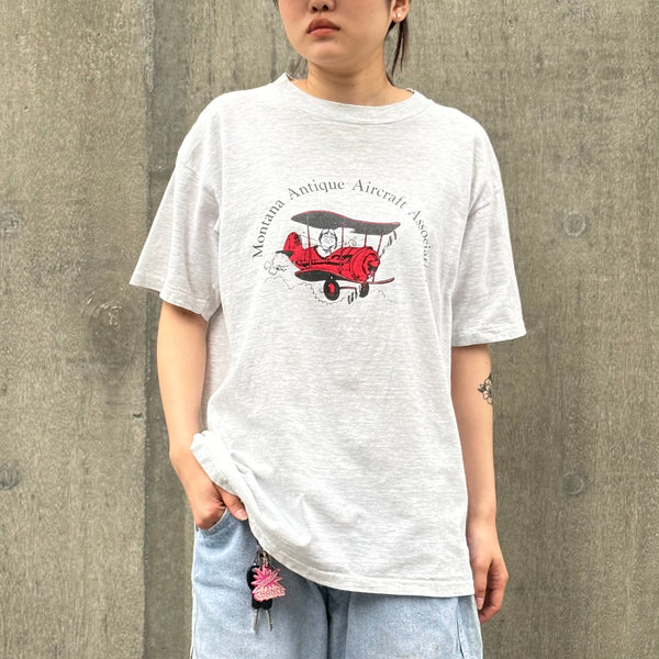 【古着】90s フロントデザインTシャツ