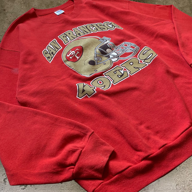 90s 【SAN FRANCISCO 49ERS】デザインプリントスウェット