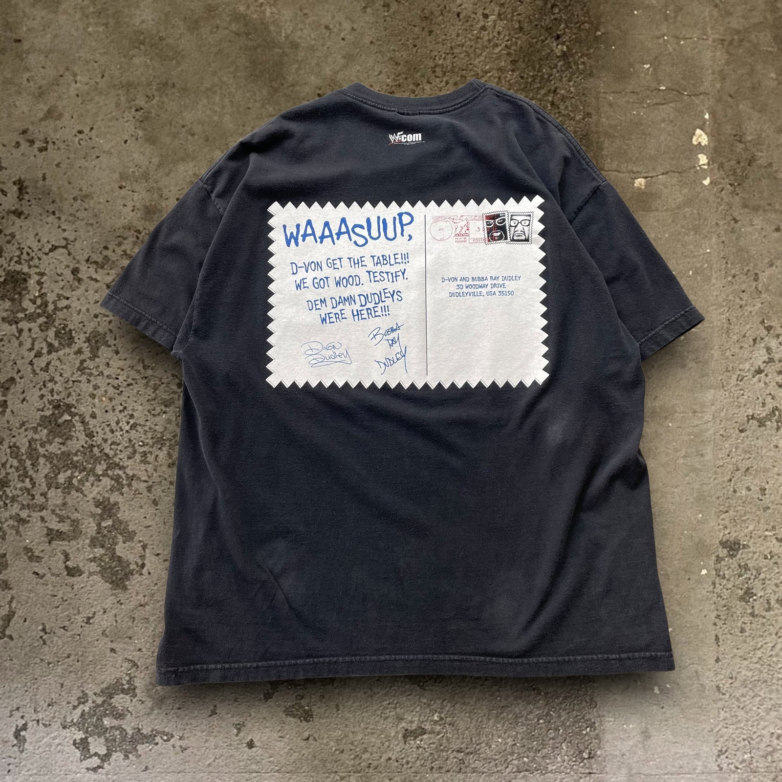 古着Tシャツ】スポーツ 90's WWF Dudley Boys Post card greeting