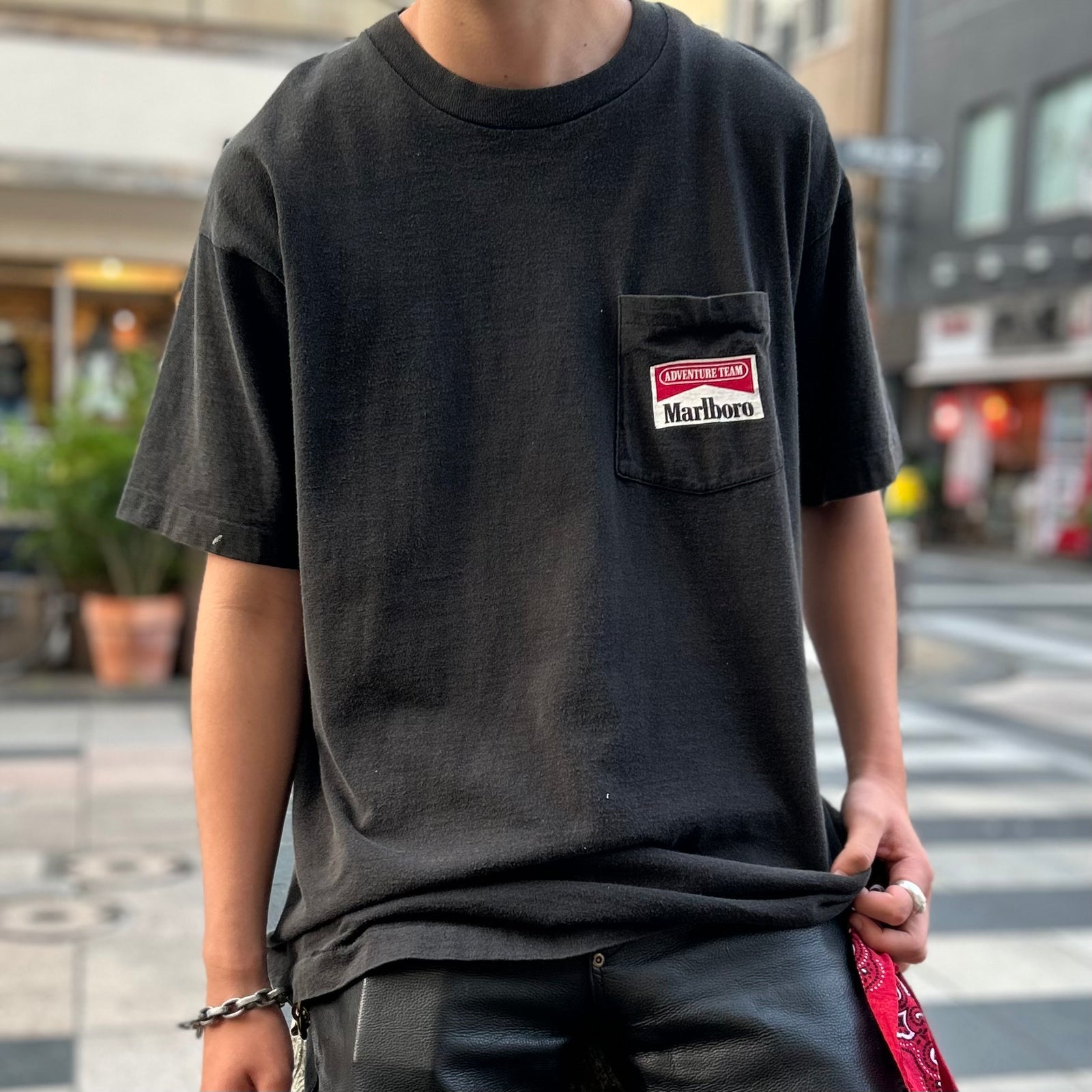 古着　マルボロt スネークパス　ヴィンテージtシャツ　90s たばこ 古着Tシャツ】企業 90s Marlboro snake pass｜ヴィンテージ