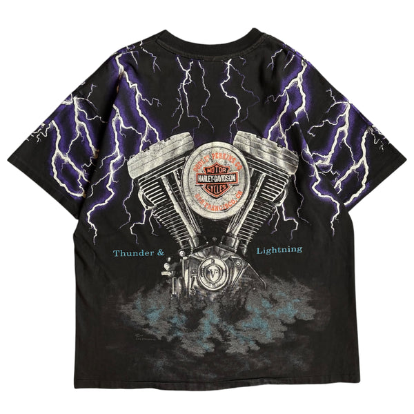 【古着Tシャツ】 90's 企業 Harley-Davidson "Thunder & Lightning"