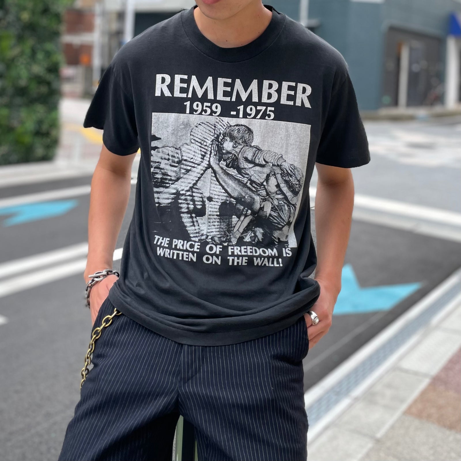 み*ぃ様 GO HIROMI 　Since 1971　ヴィンテージ T シャツ Amazon.co.jp: 00sヴィンテージ｜Roland 勤続／KIN ZOKU Tシャツ