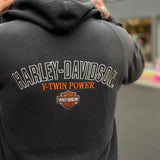 【古着】Harley-Davidson "ジップパーカー" デザインパーカー