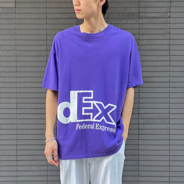 【古着Tシャツ】企業 90s FedEx ロールプリント