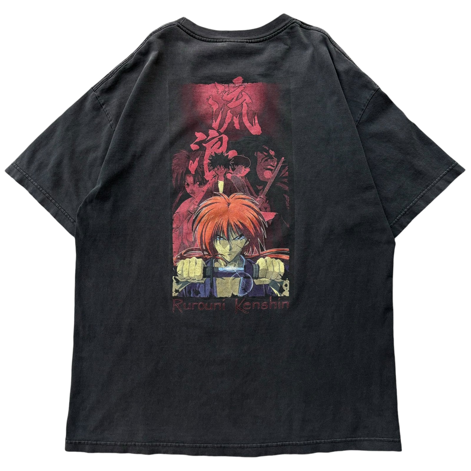 ヴィンテージ　るろうに剣心　マンガ　アニメ　少年ジャンプ　古着　Tシャツ　黒 古着 るろうに剣心 Tシャツ ジャンプ アニメ | Flamingo Online