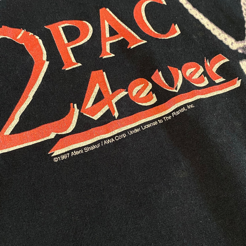 古着 90s【TOP HEAVY】1997 2pac4Ever