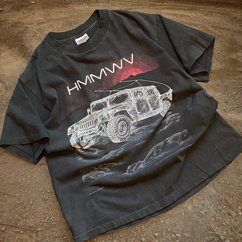 【古着Tシャツ】グッドレギュラー 90s BLACK BARD "HMMWV"