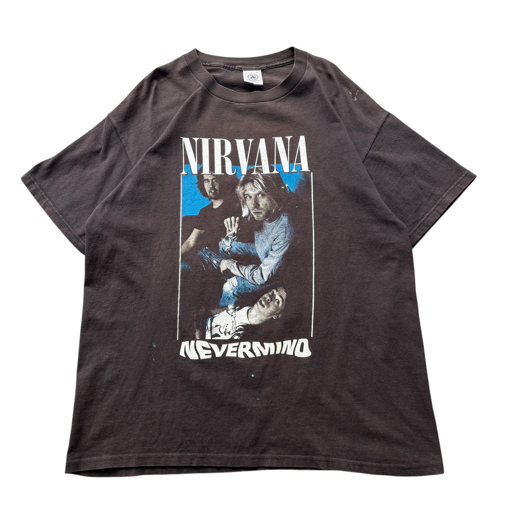 XL NEVERMIND Nirvana Tシャツ ヴィンテージ 古着 バンド XL) ニルヴァーナ NEVERMIND Tシャツ (オフィシャル 未使用品