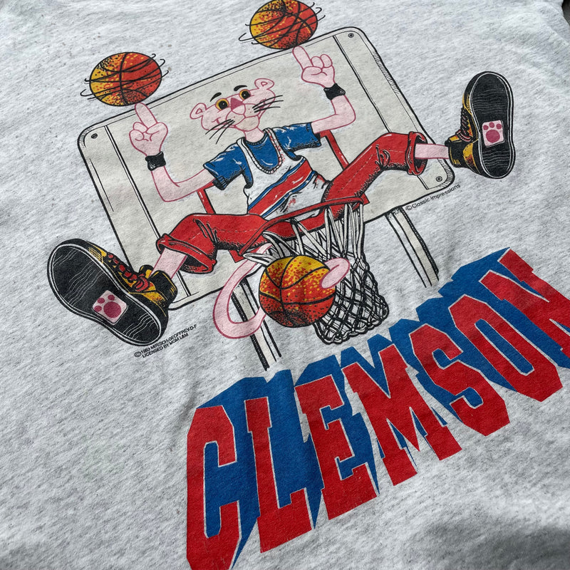 【古着Tシャツ】キャラクター 90's The Pink Panther×CLEMSON