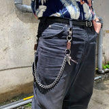 【新品】Leather Parts Wallet chain