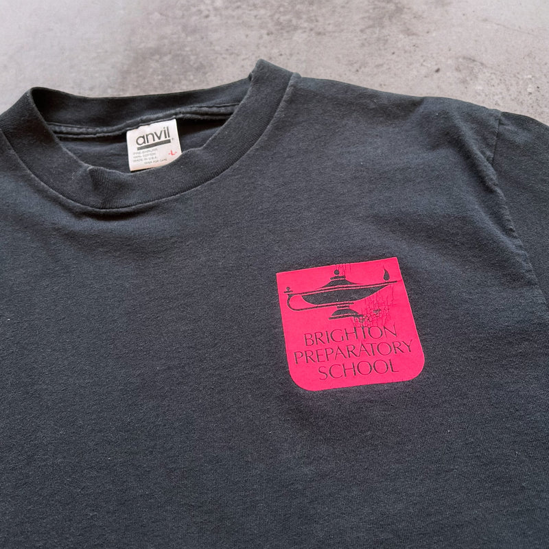 【古着Tシャツ】グッドレギュラー 90s　anvil BRIGHTON PREPARATORY SCHOOL