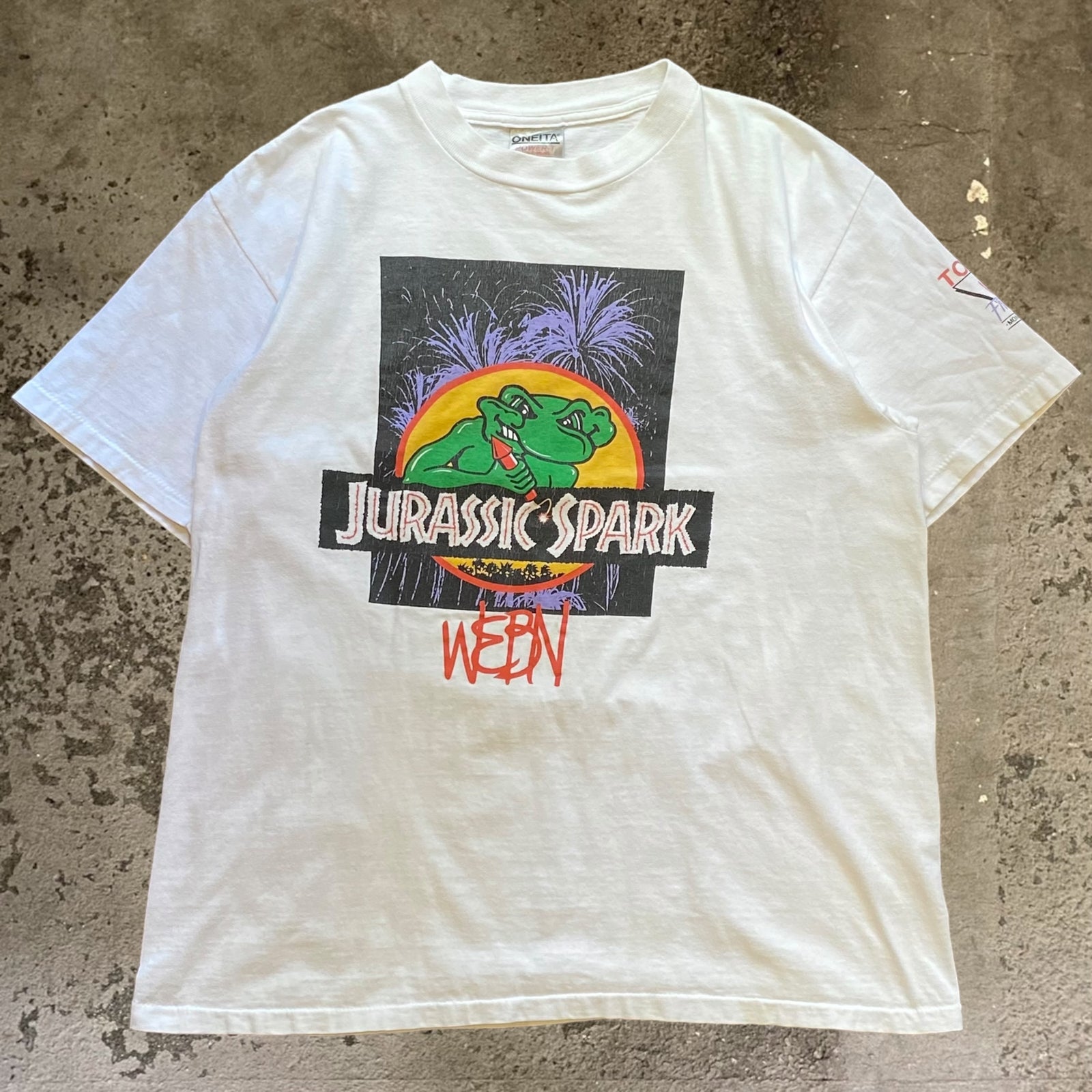古着Tシャツ】企業 ONEITA 1993 TOYOTA WEBN FIREWORKS 