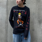 【古着Tシャツ】アニメ 00s NARUTO SHIPPUDEN ラーメン一楽 L/S TEE