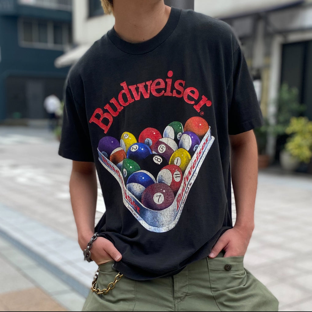 古着Tシャツ】企業 90's Budweiser ビリヤード｜ヴィンテージ（古着