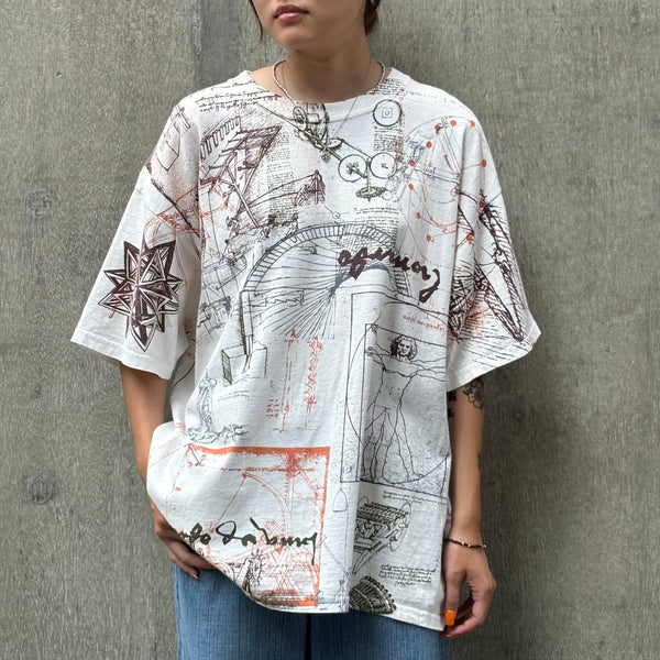 【古着Tシャツ】グッドレギュラー Da Vinch オーバープリント