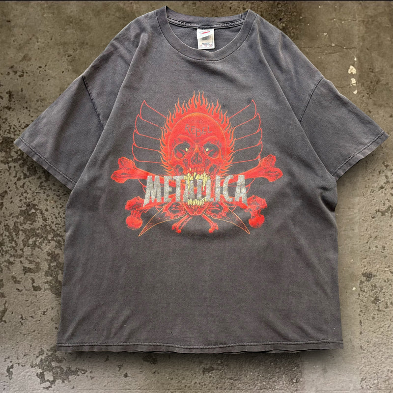 【古着Tシャツ】音楽 Metallica"FLAMING Rebel"