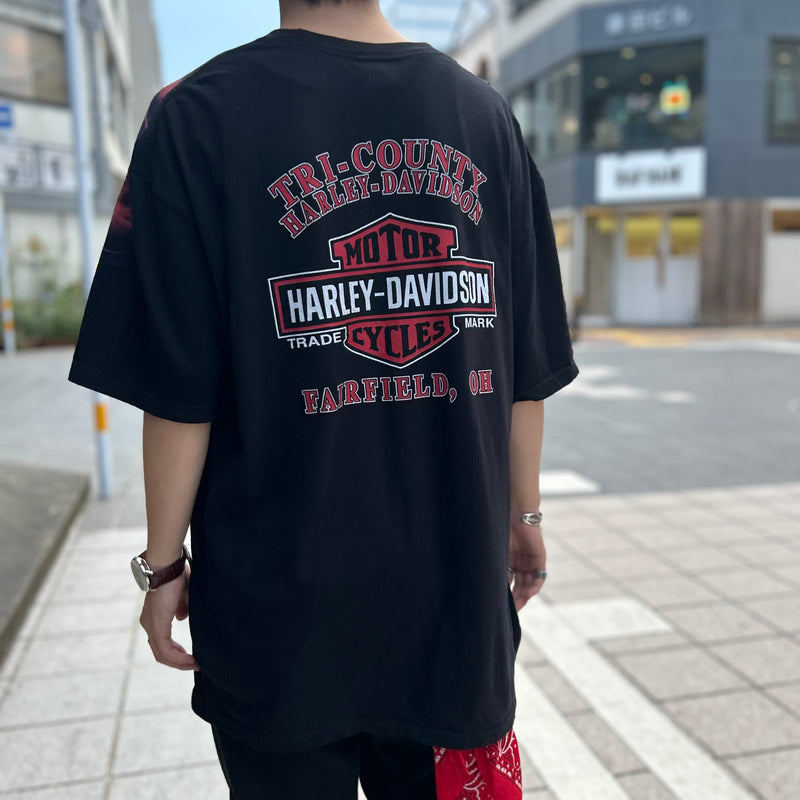 【古着Tシャツ】企業 HARLEY-DAVIDSON "フルプリント ピエロ"