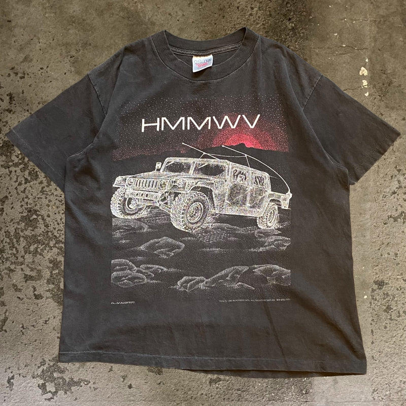 【古着Tシャツ】グッドレギュラー 90s BLACK BARD "HMMWV"