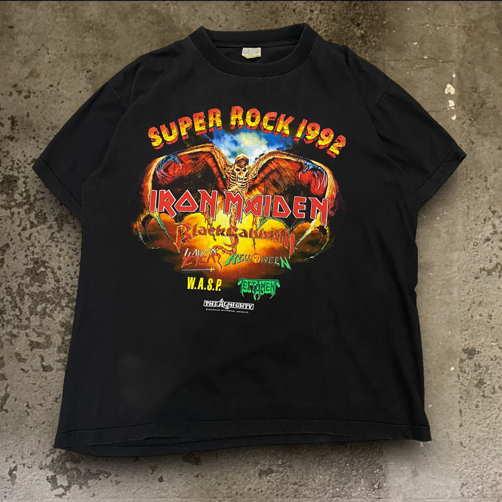 高評価のクリスマスプレゼント 古着Tシャツ】音楽 IRON  MAIDEN ジャケット・アウター