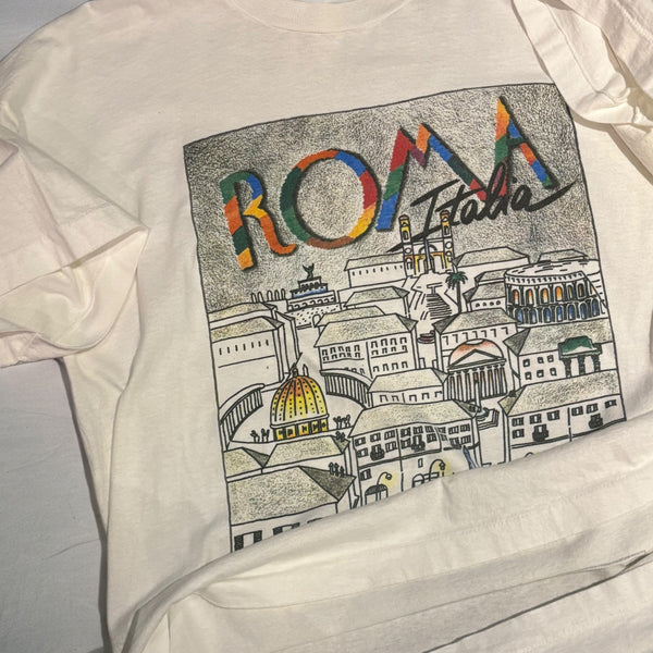 【古着Tシャツ】グッドレギュラー 90s ROMA Italia