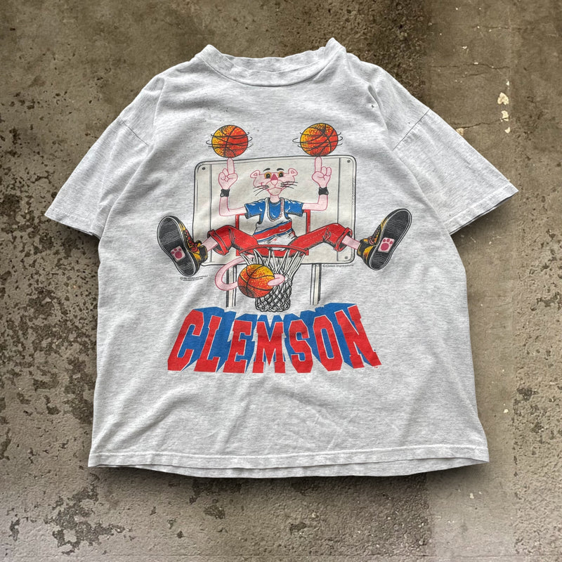 【古着Tシャツ】キャラクター 90's The Pink Panther×CLEMSON