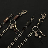 【新品】Leather Parts Wallet chain