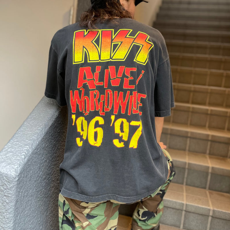 【古着Tシャツ】音楽 90s KISS "ALIVE  / WORLDWIDE TOUR 1996-1997"