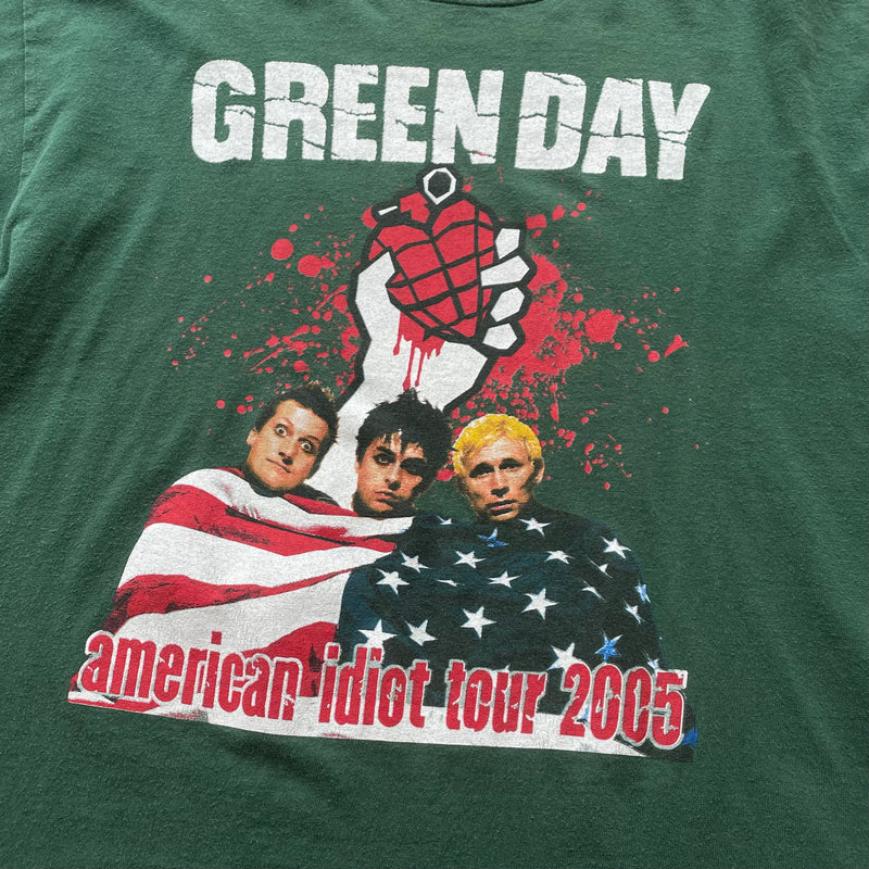 【古着Tシャツ】音楽 GREEN DAY american idiot tour 2005 bootleg