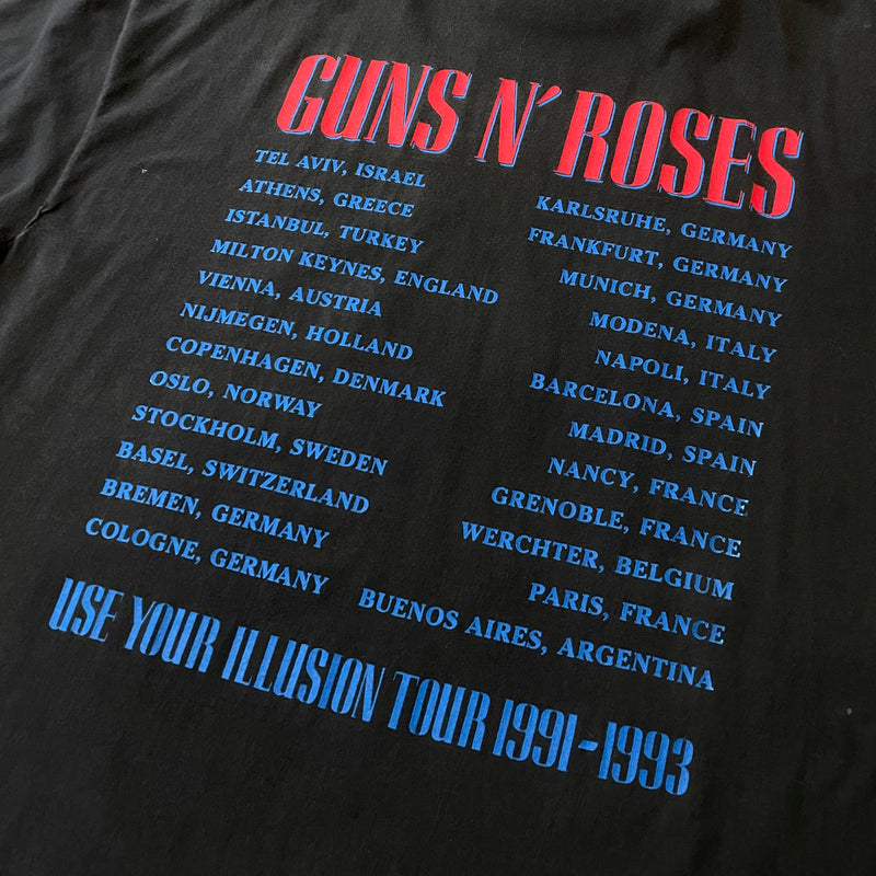 【古着Tシャツ】音楽 90s GUNS N’ ROSES USE YOUR ILLUSION