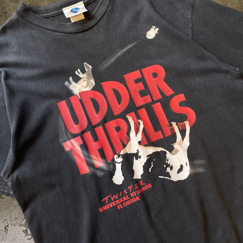 【古着Tシャツ】グッドレギュラー　90s UNIVERSAL STUDIOS TWISTER attraction