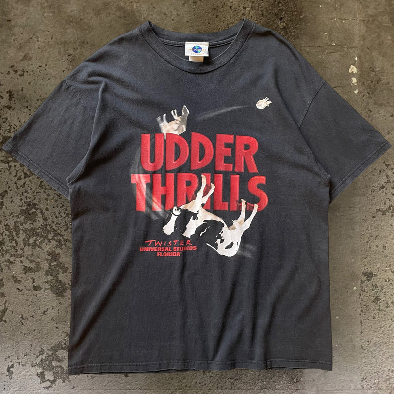 【古着Tシャツ】グッドレギュラー　90s UNIVERSAL STUDIOS TWISTER attraction