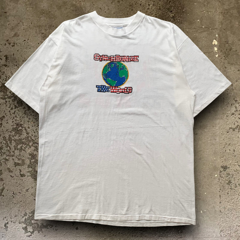 【古着】90's ALL SPORT シンクロナイズ プリントTシャツ