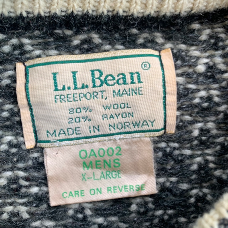 70L.L.Bean bird's-eye デザインセーター