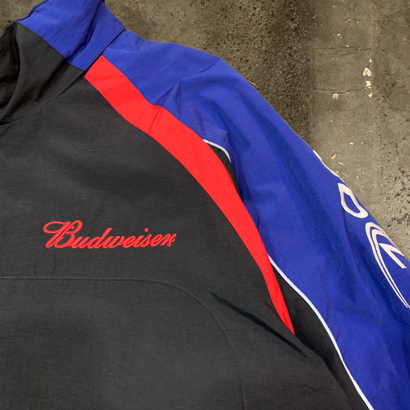 【古着】Budweiser バドワイザー ナイロンレーシングジャケット